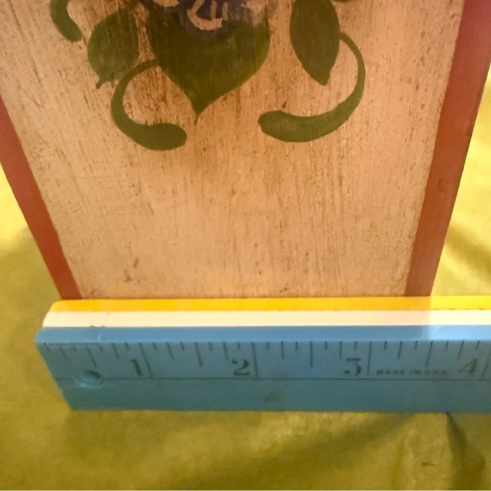 Handcrafted Wooden Jewelry Box with Floral Design